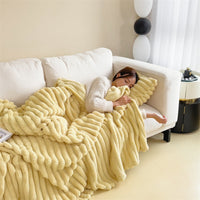 HKM-785555 Heavyweight Flannel Blanket in Solid Colors - Various Sizes Available