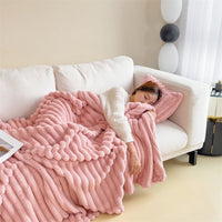 HKM-785555 Heavyweight Flannel Blanket in Solid Colors - Various Sizes Available