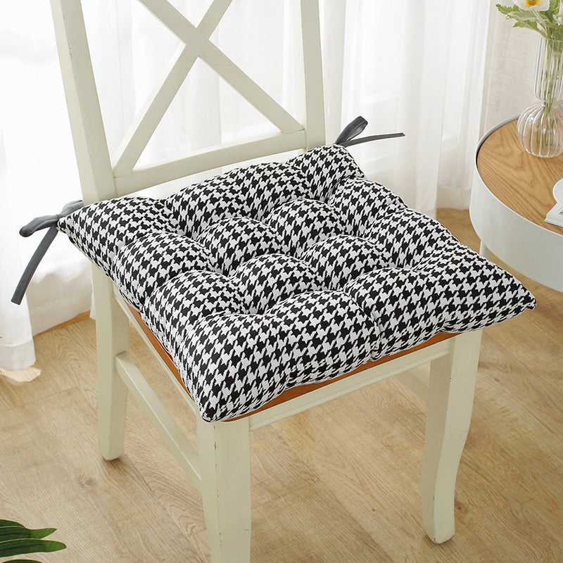 HKM-785555 Zebra Pattern Strapped Chair Cushion - Fashionable Design Available in Multiple Sizes
