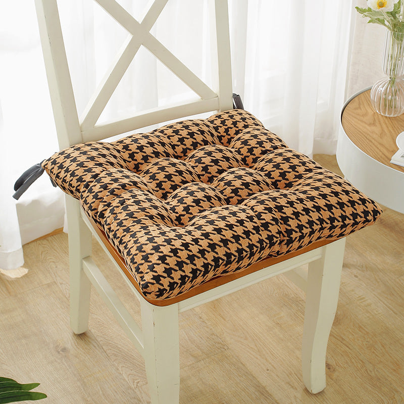 HKM-785555 Zebra Pattern Strapped Chair Cushion - Fashionable Design Available in Multiple Sizes