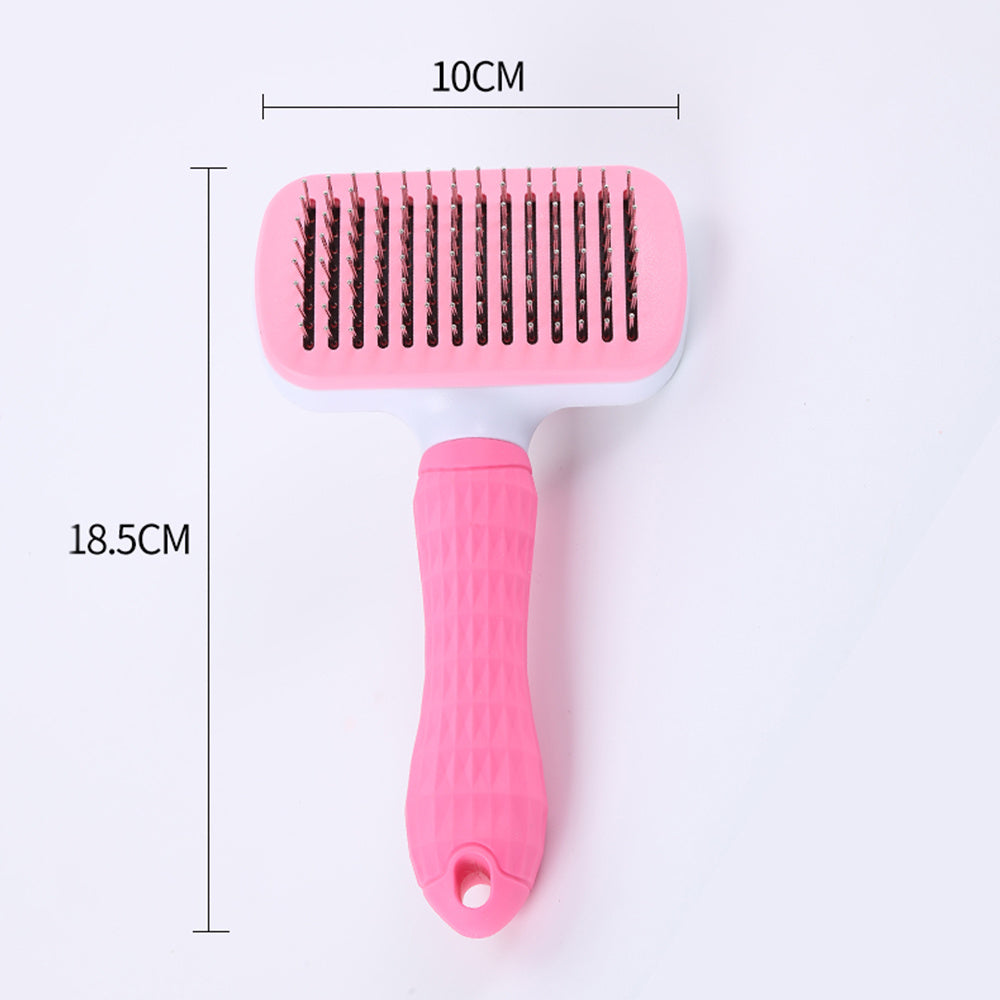 HKM-785939 Self-Cleaning Grooming Comb for Cats and Dogs - Thick Needle Design, 2CM Needle Length, Durable Materials