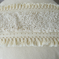 HKM-786003 Boho Ethnic Tufted Pillowcase with Tassels – Canvas, 45x45CM & 30x50CM Options