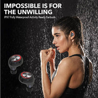 HKM-786131 True Wireless Waterproof Bluetooth Headset for Running - IPX7 In-Ear Design