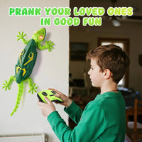 HKM-786195 Remote Control Rechargeable Infrared Wall Climbing Gecko Robot Toy for Kids