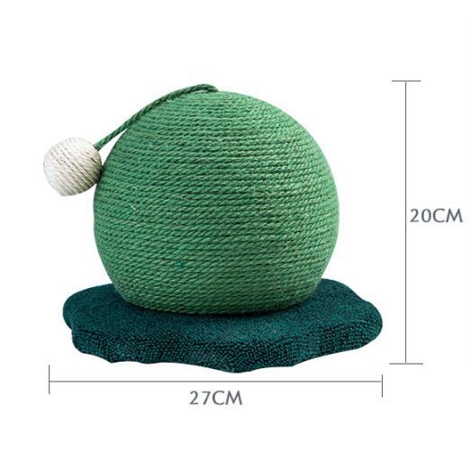HKM-786387 Big Orange Cherry Cat Climbing Toy with Sisal-Covered Scratch Posts for Cats and Kittens
