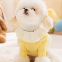 HKM-786387 Cozy Knit Dog Sweater with Turtleneck and Star Pattern for Warm Winter Wear