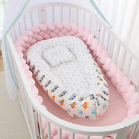 HKM-786387 Foldable Portable Bionic Baby Bed with Removable Cotton, Anti-Pressure Comfort