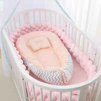 HKM-786387 Foldable Portable Bionic Baby Bed with Removable Cotton, Anti-Pressure Comfort