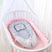 HKM-786387 Foldable Portable Bionic Baby Bed with Removable Cotton, Anti-Pressure Comfort
