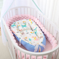 HKM-786387 Foldable Portable Bionic Baby Bed with Removable Cotton, Anti-Pressure Comfort