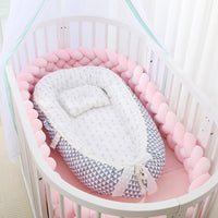 HKM-786387 Foldable Portable Bionic Baby Bed with Removable Cotton, Anti-Pressure Comfort