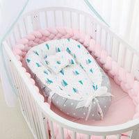 HKM-786387 Foldable Portable Bionic Baby Bed with Removable Cotton, Anti-Pressure Comfort