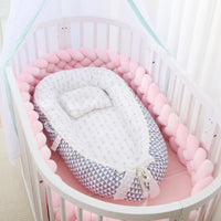 HKM-786387 Foldable Portable Bionic Baby Bed with Removable Cotton, Anti-Pressure Comfort