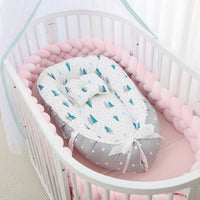 HKM-786387 Foldable Portable Bionic Baby Bed with Removable Cotton, Anti-Pressure Comfort