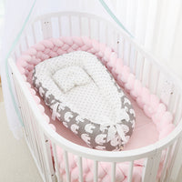 HKM-786387 Foldable Portable Bionic Baby Bed with Removable Cotton, Anti-Pressure Comfort