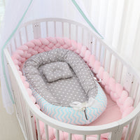 HKM-786387 Foldable Portable Bionic Baby Bed with Removable Cotton, Anti-Pressure Comfort