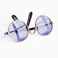 HKM-786387 Reflective Fashion Accessory Mirror for Small Pets - Colorful Metal Frame with Non-Slip Glasses Bands