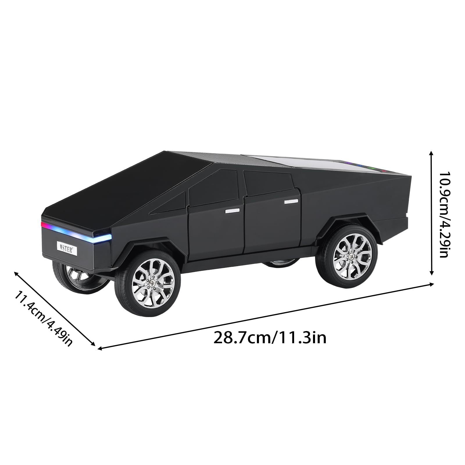 HKM-786579 Portable Bluetooth Speaker with Futuristic Truck Design, HD Sound, TWS Pairing, FM Radio, and Hands-Free Calling