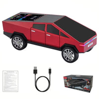 HKM-786579 Portable Bluetooth Speaker with Futuristic Truck Design, HD Sound, TWS Pairing, FM Radio, and Hands-Free Calling