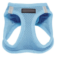 HKM-786579 Reflective Mesh Dog Walking Harness with Scalable Traction Rope - Breathable Polyester - XS to XL Sizes - Available in Blue, Black, Pink, Sky Blue