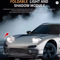 HKM-786643 1/18 Scale 4x4 Remote Control Drift Car with LED Lights and High-Speed Drift Wheels