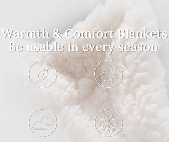 HKM-786707 Colorful Plush Cartoon Fleece Throw Blanket with Soft Crystal Velvet and Warm Sherpa Fleece Back