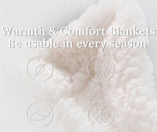 HKM-786707 Colorful Plush Cartoon Fleece Throw Blanket with Soft Crystal Velvet and Warm Sherpa Fleece Back