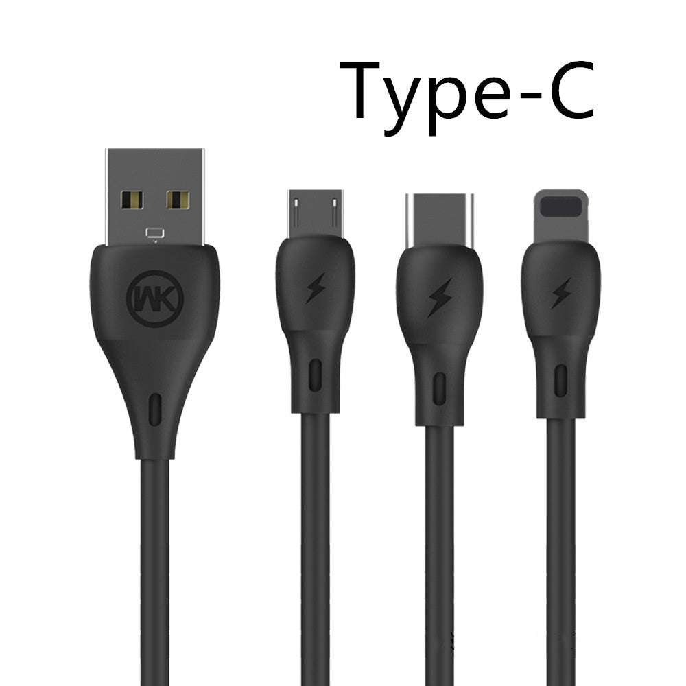 HKM-786771 1 Meter Fast Charging USB Cable with Single Connector for Universal Devices