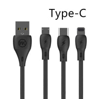 HKM-786771 1 Meter Fast Charging USB Cable with Single Connector for Universal Devices