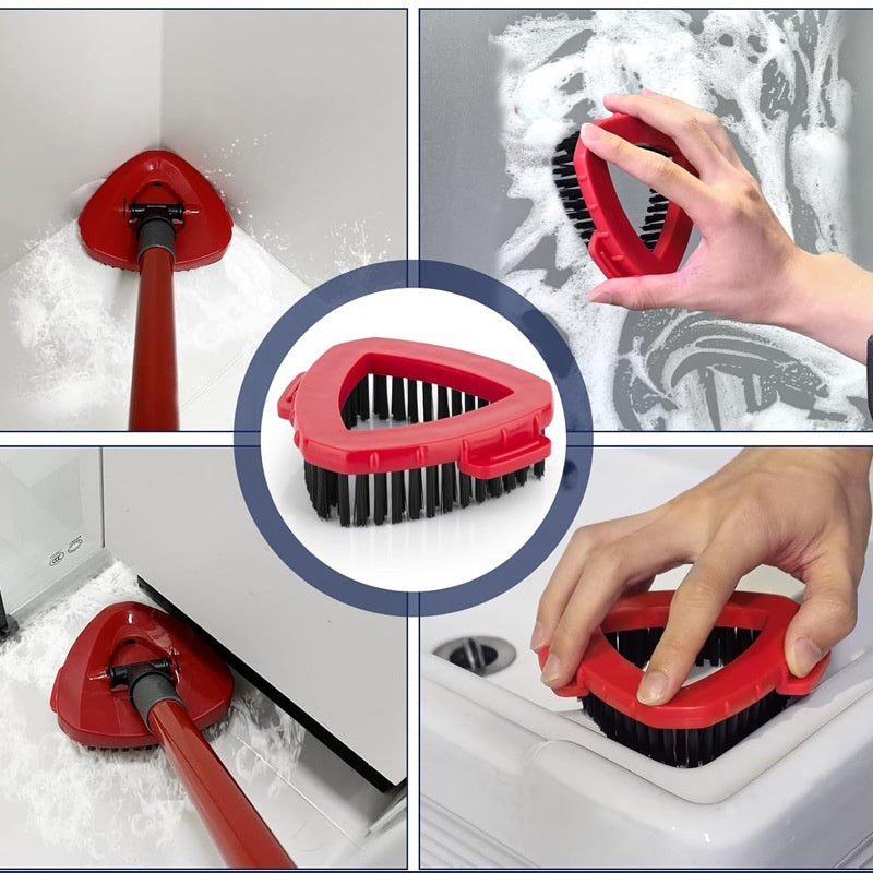 HKM-786899 Triangular Nylon Cleaning Brush Replacement Head - Durable PP Material