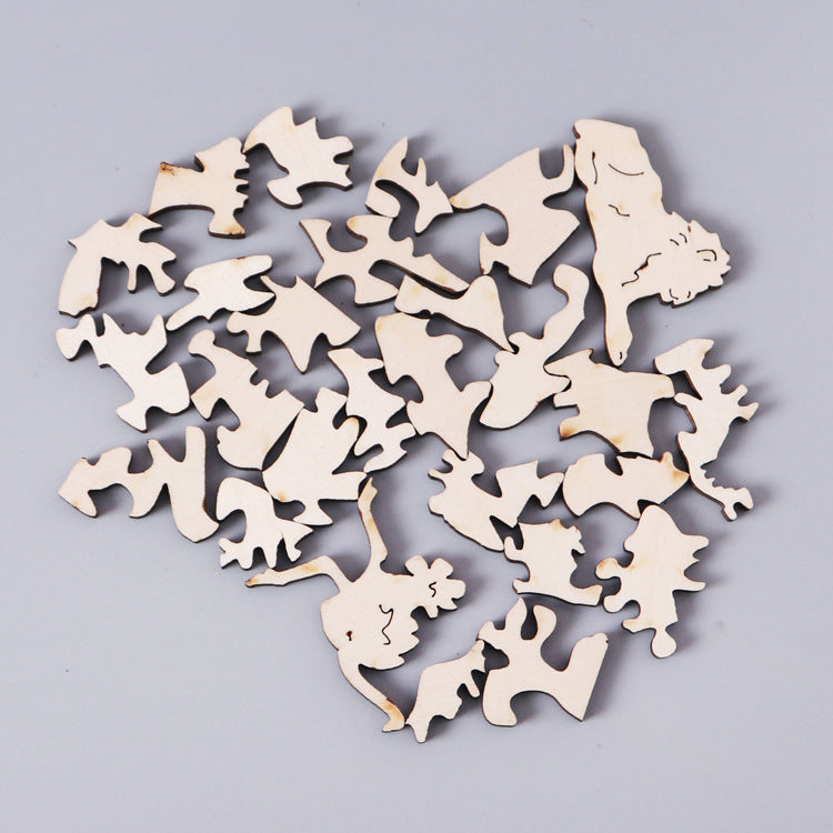 HKM-787091 Irregular Wooden Seahorse-Shaped Three-Dimensional Puzzle for Ages 15-35