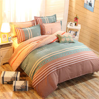 HKM-787155 Cashmere Cotton Flower Print Bedding Set - Available in Three-Piece and Four-Piece Options for Beds Up to 2.0m