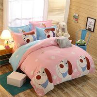 HKM-787155 Cashmere Cotton Flower Print Bedding Set - Available in Three-Piece and Four-Piece Options for Beds Up to 2.0m