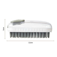 HKM-787219 Silicone Pet Massage Brush for Dogs and Cats - Gentle Foam Bath Cleaning Tool