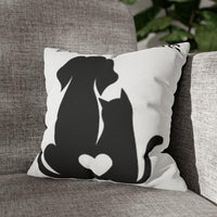 HKM-787283 Nordic Style Cartoon Dog Cushion Cover 45x45cm Short Plush