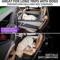 HKM-787347 Car Water and Dirt Resistant Multifunctional Pet Bed - Gray, 56x56x40Cm