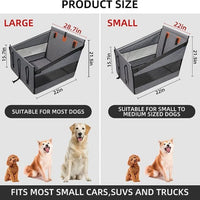 HKM-787347 Car Water and Dirt Resistant Multifunctional Pet Bed - Gray, 56x56x40Cm