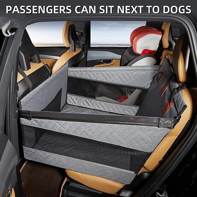 HKM-787347 Car Water and Dirt Resistant Multifunctional Pet Bed - Gray, 56x56x40Cm