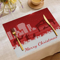 HKM-787347 Christmas Digital Printed Linen Insulation Placemat - Various Styles Available
