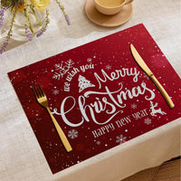 HKM-787347 Christmas Digital Printed Linen Insulation Placemat - Various Styles Available