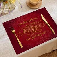 HKM-787347 Christmas Digital Printed Linen Insulation Placemat - Various Styles Available