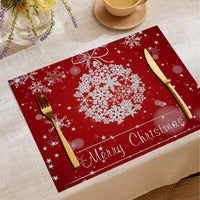 HKM-787347 Christmas Digital Printed Linen Insulation Placemat - Various Styles Available