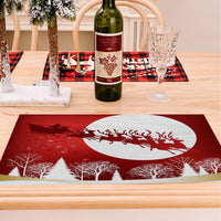 HKM-787347 Christmas Digital Printed Linen Insulation Placemat - Various Styles Available