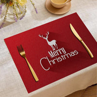 HKM-787347 Christmas Digital Printed Linen Insulation Placemat - Various Styles Available