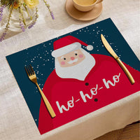 HKM-787347 Christmas Digital Printed Linen Insulation Placemat - Various Styles Available