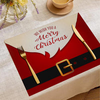 HKM-787347 Christmas Digital Printed Linen Insulation Placemat - Various Styles Available