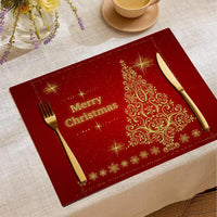 HKM-787347 Christmas Digital Printed Linen Insulation Placemat - Various Styles Available
