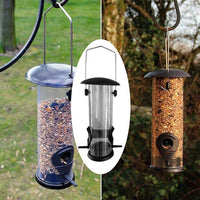 HKM-787475 Automatic Outdoor Hanging Bird Feeder - Durable Plastic and Metal Design for Wild Birds