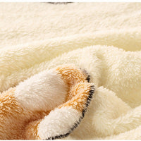 HKM-787539 Snow Fleece Bed Sheet with Digital Floral Prints - Warm and Cozy Bedding in Multiple Sizes