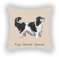 HKM-787603 Cotton and Linen Cartoon Printed Short Plush Pillow Cover - 45x45cm